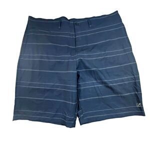 Amplify Board Shorts Mens XXL Blue Plaid Polyester Spandex Summer Outdoor Casual